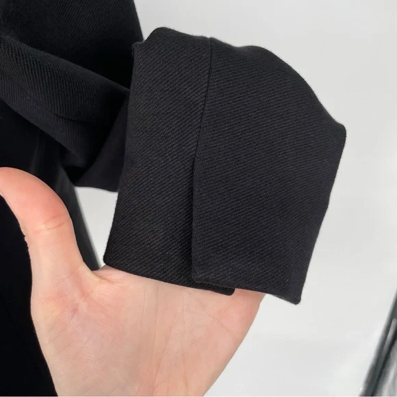 J. CREW 365 Black Going Out Blazer Open Front Minimalist Office Size 4 Petite - Picture 9 of 13